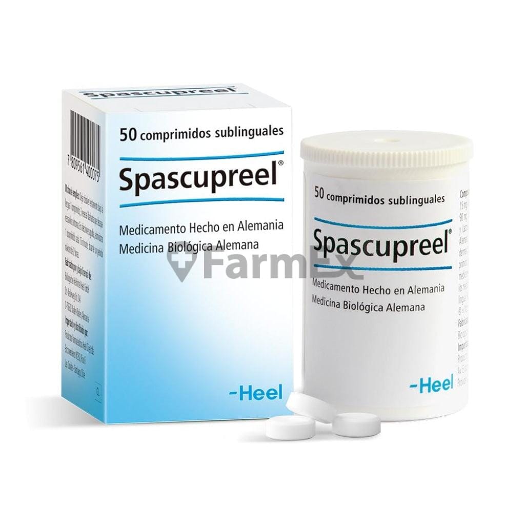 Spascupreel x 50 comprimidos Farmex-Fonasa-Persistente